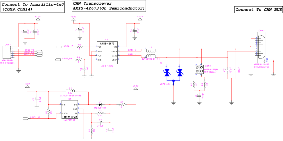 CAN Signals Reference Circuit