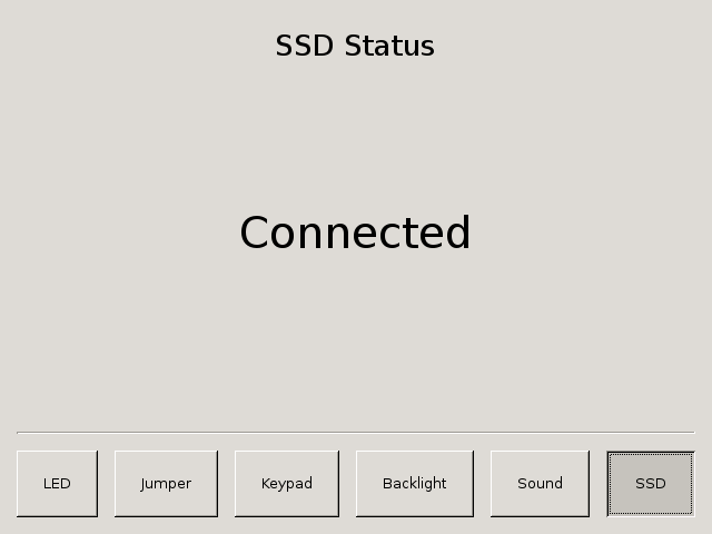 デモアプリケーション - SSD接続状態確認