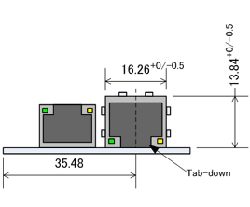 変更後のRJ-45コネクタ形状
