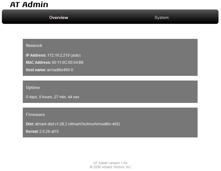 AT Admin: Overview
