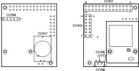 WLANオプションモジュール(AWL12対応)のインターフェース配置