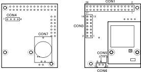 WLANオプションモジュール(AWL13対応)のインターフェース配置