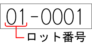 Armadillo-400シリーズ RTCオプションモジュールのロットシールフォーマット