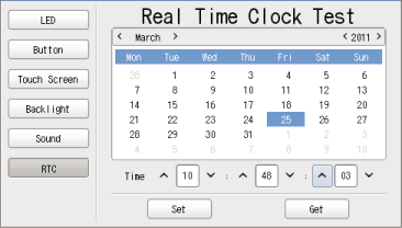 ファンクションテスト - RTC