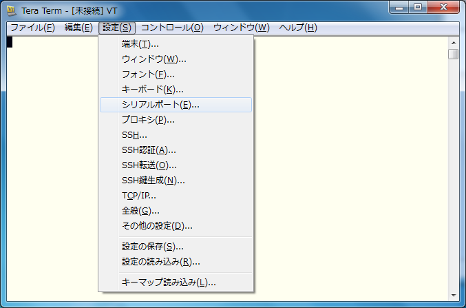 Tera Term画面