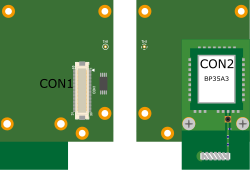 EnOceanアドオンモジュール インターフェースレイアウト